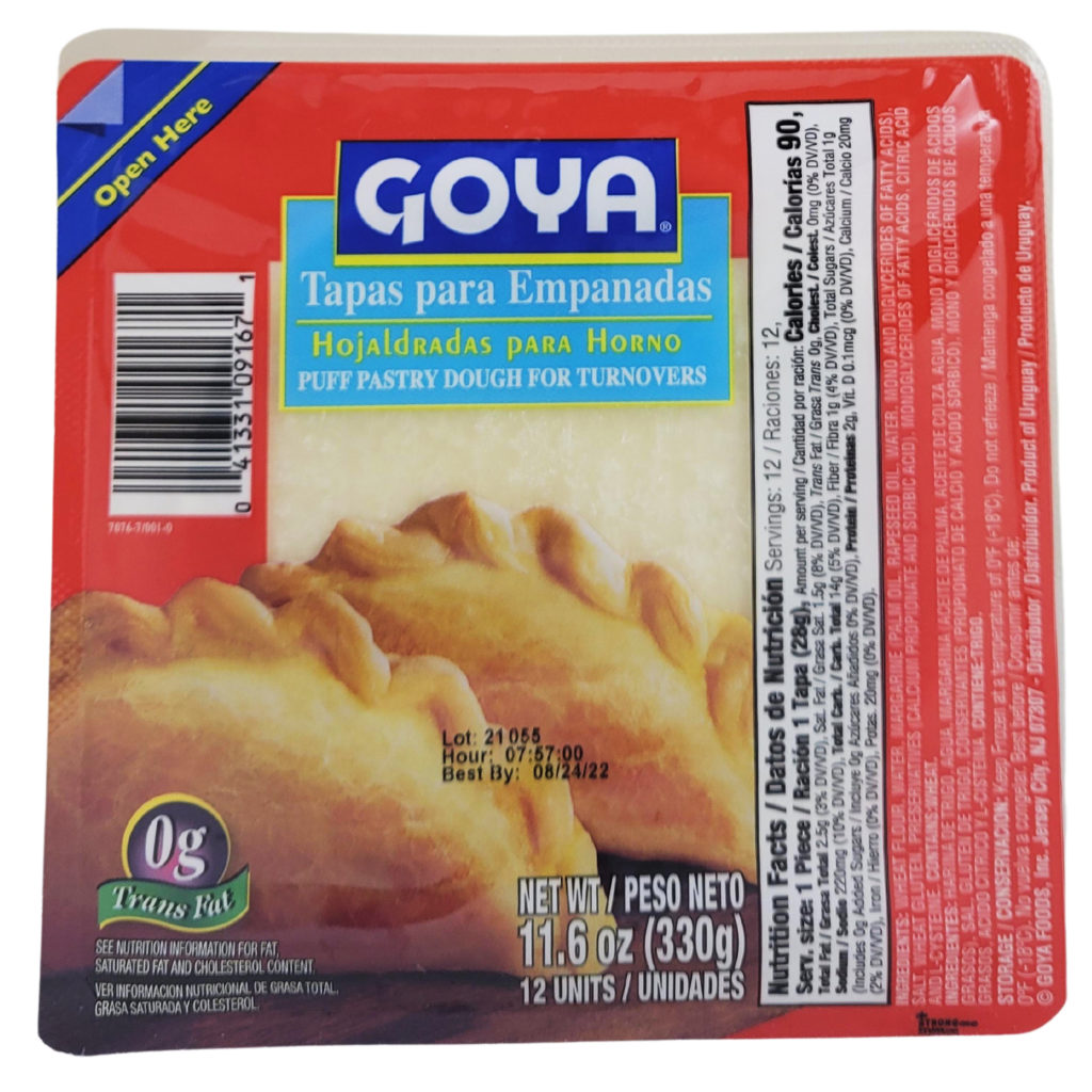 Goya Empanada Dough/ Tapas Hojaldrada 12cnt - Fresh is Best on Broadway